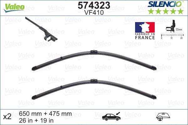 VALEO 574323 - Щітка склоочисника autozip.com.ua