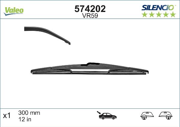 VALEO 574202 - Щітка склоочисника autozip.com.ua