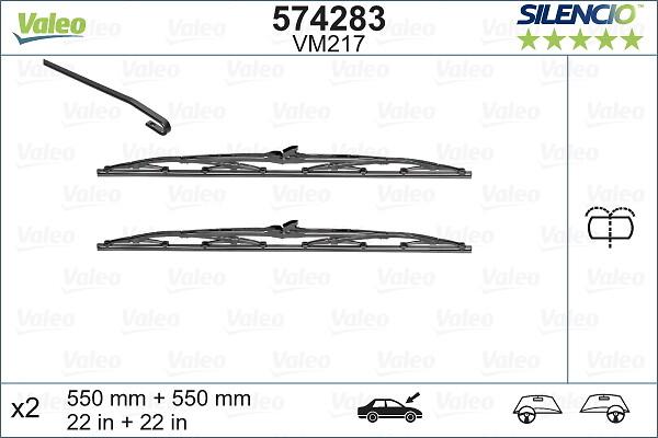 VALEO 574283 - Щітка склоочисника autozip.com.ua