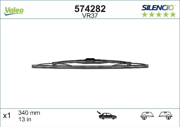 VALEO 574282 - Щітка склоочисника autozip.com.ua
