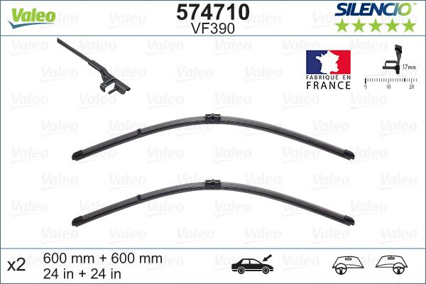 VALEO 574710 - Щітка склоочисника autozip.com.ua
