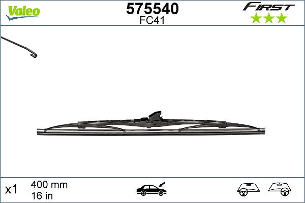 VALEO 575540 - Щітка склоочисника autozip.com.ua