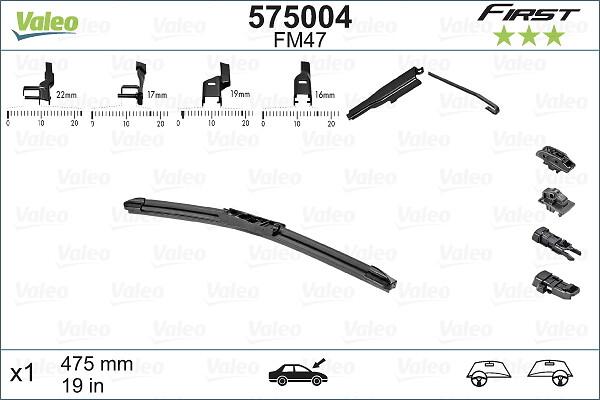 VALEO 575004 - Щітка склоочисника autozip.com.ua