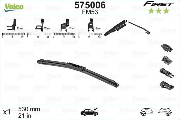 VALEO 575006 - Щітка склоочисника autozip.com.ua