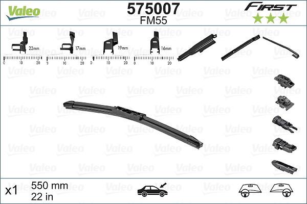 VALEO 575007 - Щітка склоочисника autozip.com.ua