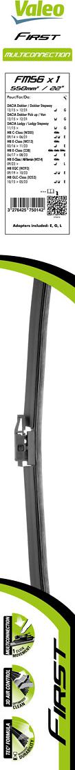 VALEO 575014 - Щітка склоочисника autozip.com.ua