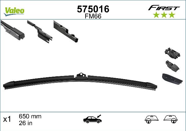 VALEO 575016 - Щітка склоочисника autozip.com.ua
