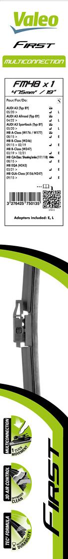 VALEO 575013 - Щітка склоочисника autozip.com.ua