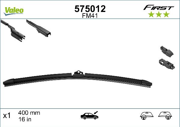 VALEO 575012 - Щітка склоочисника autozip.com.ua