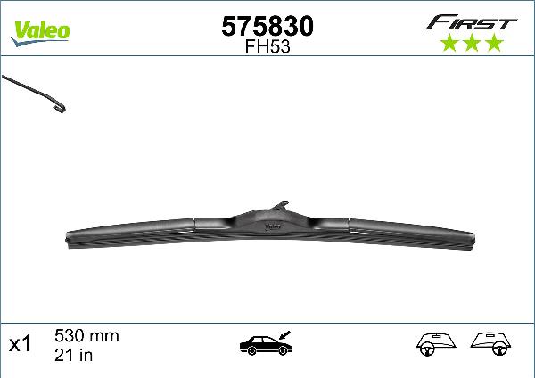 VALEO 575830 - Щітка склоочисника autozip.com.ua
