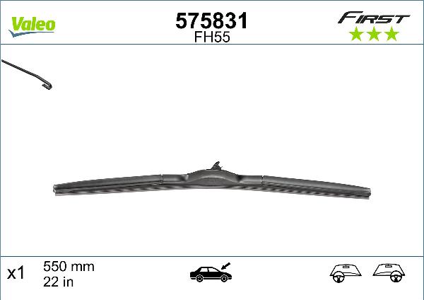 VALEO 575831 - Щітка склоочисника autozip.com.ua