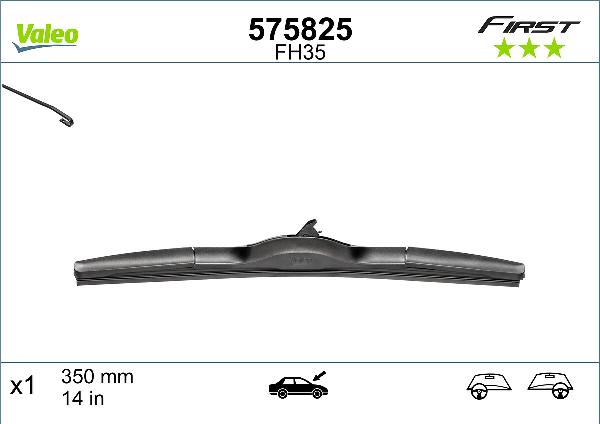 VALEO 575825 - Щітка склоочисника autozip.com.ua