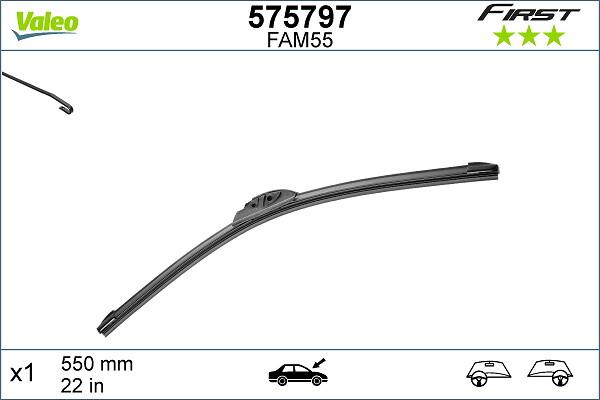 VALEO 575797 - Щітка склоочисника autozip.com.ua