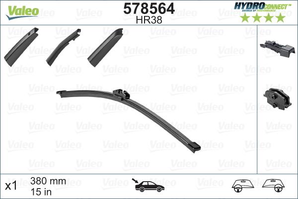 VALEO 578564 - Щітка склоочисника autozip.com.ua