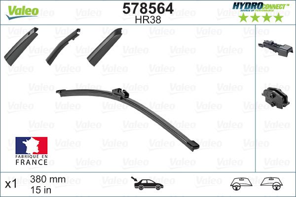 VALEO 578564 - Щітка склоочисника autozip.com.ua