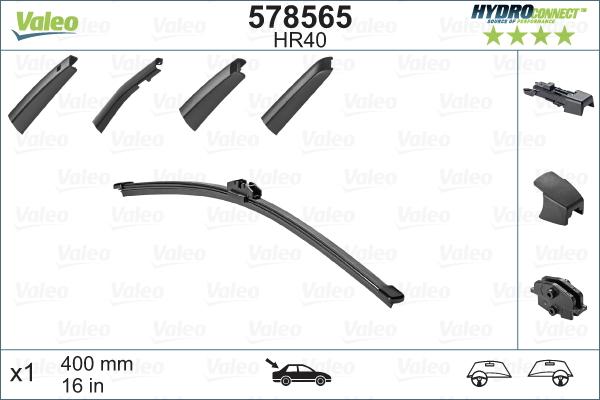 VALEO 578565 - Щітка склоочисника autozip.com.ua