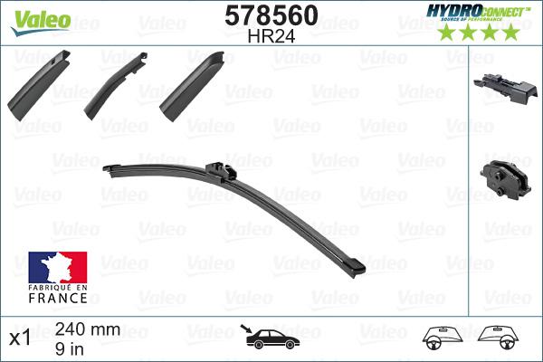 VALEO 578560 - Щітка склоочисника autozip.com.ua