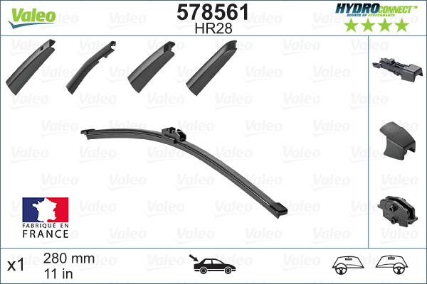 VALEO 578561 - Щітка склоочисника autozip.com.ua