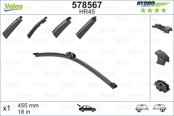 VALEO 578567 - Щітка склоочисника autozip.com.ua