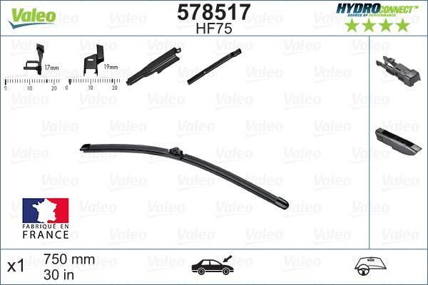 VALEO 578517 - Щітка склоочисника autozip.com.ua