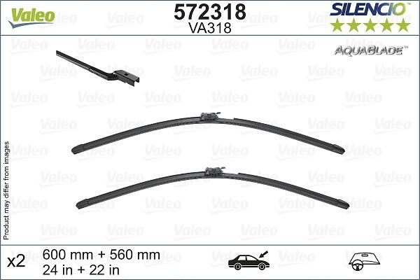 VALEO 572318 - Щітка склоочисника autozip.com.ua