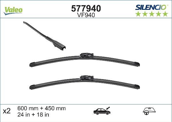 VALEO 577940 - Щітка склоочисника autozip.com.ua