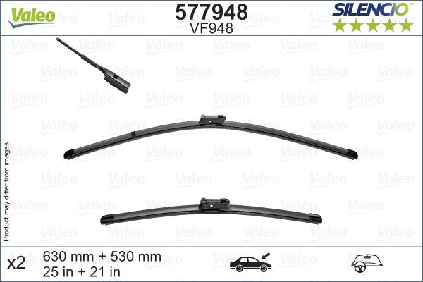 VALEO 577948 - Щітка склоочисника autozip.com.ua