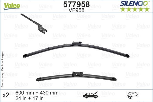 VALEO 577958 - Щітка склоочисника autozip.com.ua