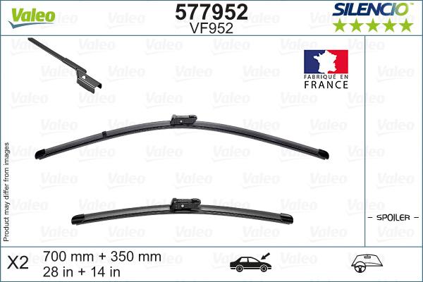 VALEO 577952 - Щітка склоочисника autozip.com.ua