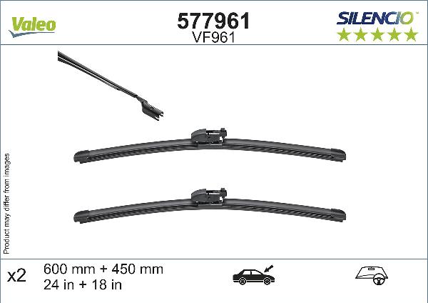 VALEO 577961 - Щітка склоочисника autozip.com.ua