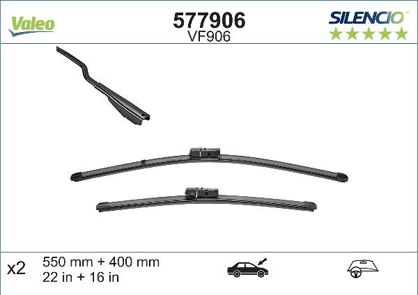 VALEO 577906 - Щітка склоочисника autozip.com.ua
