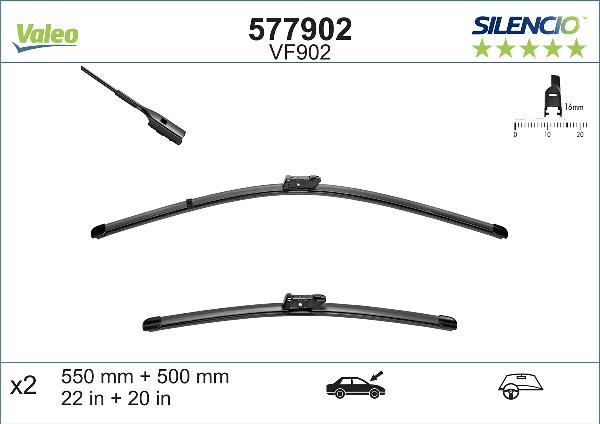 VALEO 577902 - Щітка склоочисника autozip.com.ua
