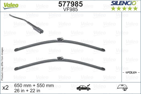 VALEO 577985 - Щітка склоочисника autozip.com.ua