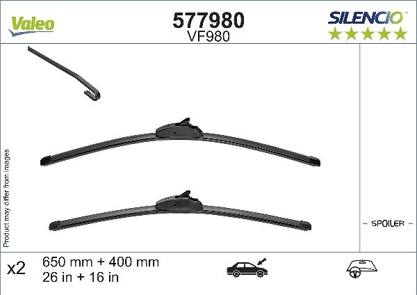 VALEO 577980 - Щітка склоочисника autozip.com.ua
