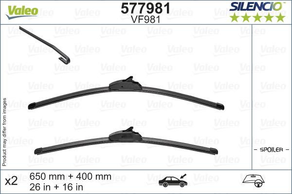 Valeo 577981 - Щітка склоочисника autozip.com.ua