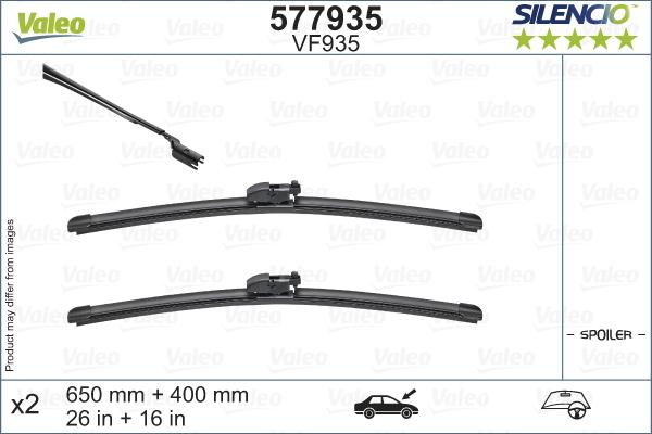 Valeo 577935 - Щітка склоочисника autozip.com.ua