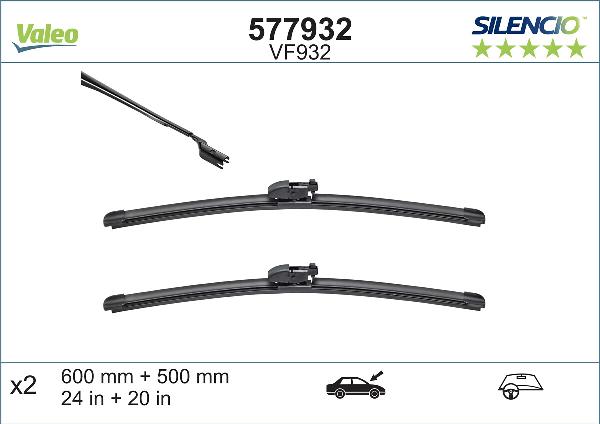 VALEO 577932 - Щітка склоочисника autozip.com.ua