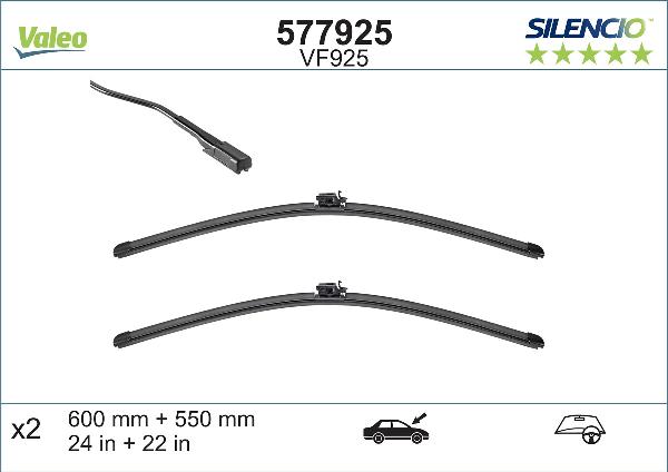 VALEO 577925 - Щітка склоочисника autozip.com.ua