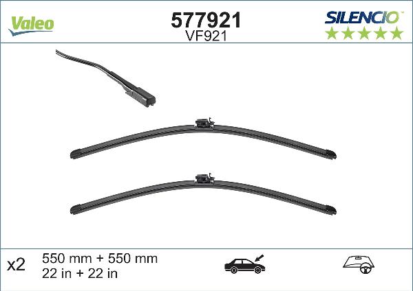 VALEO 577921 - Щітка склоочисника autozip.com.ua
