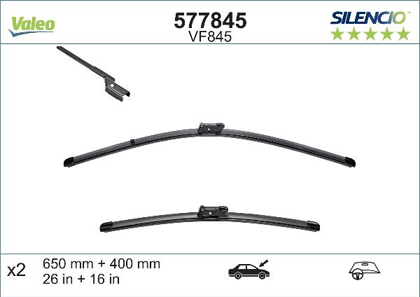 VALEO 577845 - Щітка склоочисника autozip.com.ua