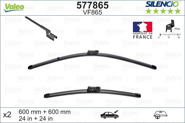 VALEO 577865 - Щітка склоочисника autozip.com.ua