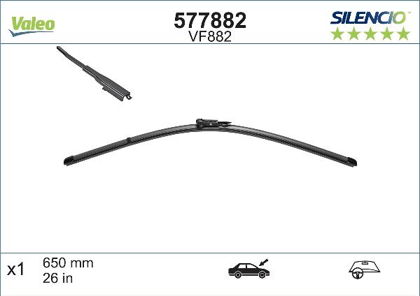 VALEO 577882 - Щітка склоочисника autozip.com.ua
