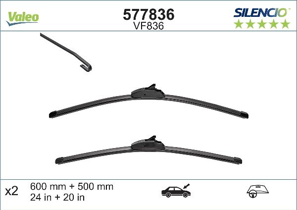 VALEO 577836 - Щітка склоочисника autozip.com.ua