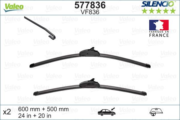 VALEO 577836 - Щітка склоочисника autozip.com.ua