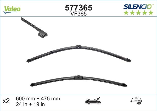 VALEO 577365 - Щітка склоочисника autozip.com.ua