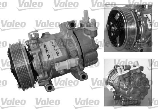 VALEO 699356 - Компресор, кондиціонер autozip.com.ua