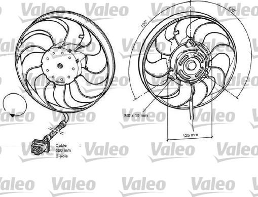 Valeo 696048 - Вентилятор, охолодження двигуна autozip.com.ua