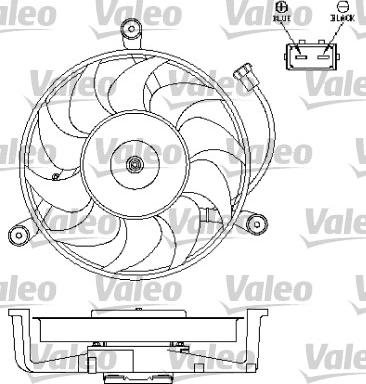 Valeo 696043 - Вентилятор, охолодження двигуна autozip.com.ua