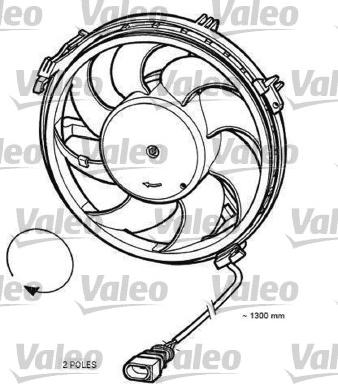VALEO 696055 - Вентилятор, охолодження двигуна autozip.com.ua