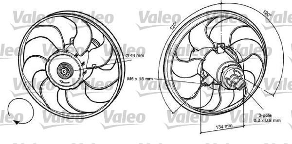 Valeo 696056 - Вентилятор, охолодження двигуна autozip.com.ua